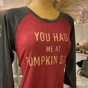 Maurice’s You Had Me At Pumpkin Spice Raglan top